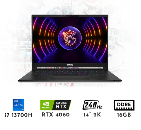  Laptop Gaming MSI Stealth 14 Studio A13VF RTX 4060 8GB i7 13700H 16GB 1TB 14″ 2K 240Hz 