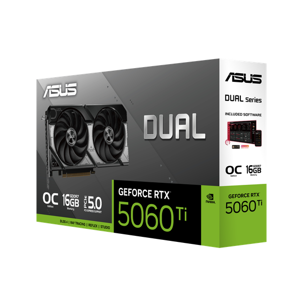  ASUS Dual GeForce RTX 5060 Ti 16GB GDDR7 OC Edition 