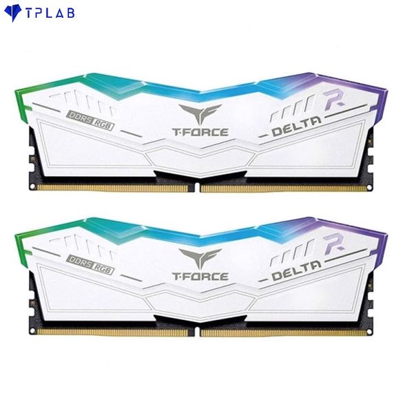 ( 2x32GB DDR5 6000 ) RAM 64GB T-Force Delta White RGB 