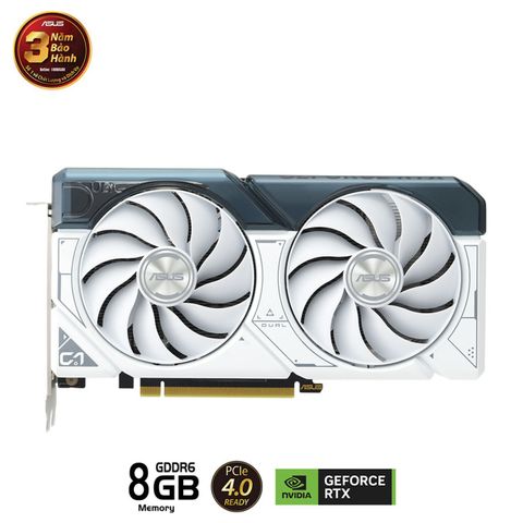  ASUS Dual GeForce RTX 4060 White OC Edition 8GB GDDR6 