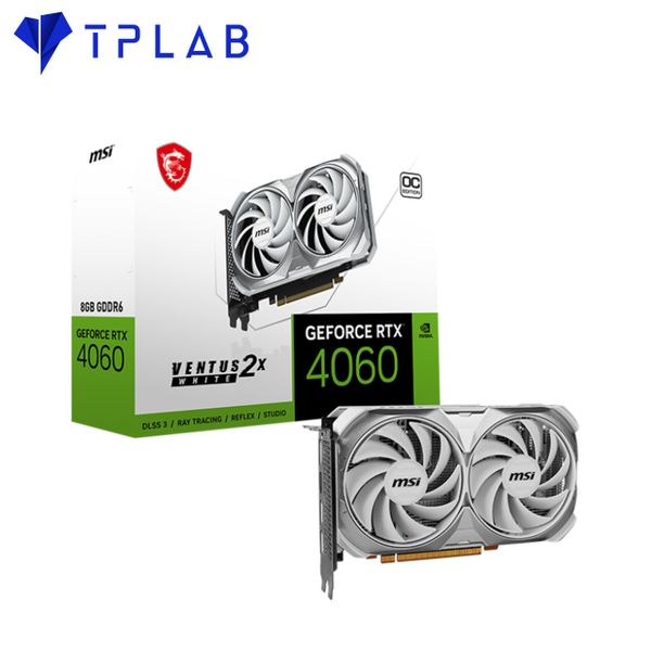  MSI GeForce RTX 4060 VENTUS 2X WHITE 8G OC 