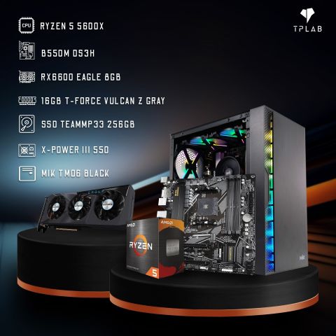  PC TPLAB Ryzen 5 5600X | RX 6600 