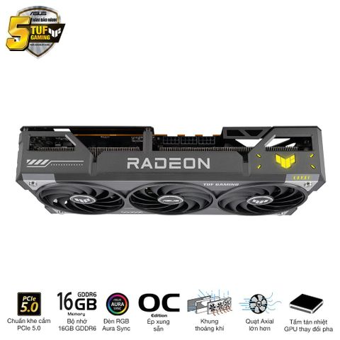  ASUS TUF Gaming Radeon™ RX 9070 XT 16GB GDDR6 OC Edition 