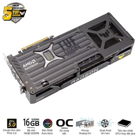  ASUS TUF Gaming Radeon™ RX 9070 XT 16GB GDDR6 OC Edition 
