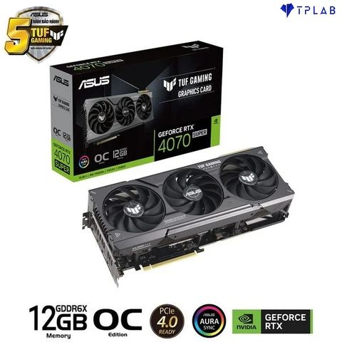  ASUS TUF Gaming GeForce RTX 4070 SUPER 12GB GDDR6X OC Edition (TUF-RTX4070S-O12G-GAMING) 