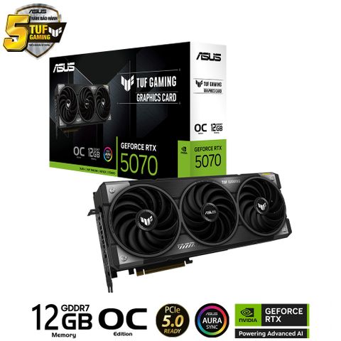  ASUS TUF Gaming GeForce RTX 5070 12GB GDDR7 OC Edition 