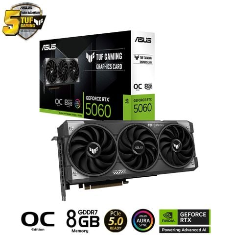  ASUS TUF Gaming GeForce RTX 5060 8GB GDDR7 OC Edition 