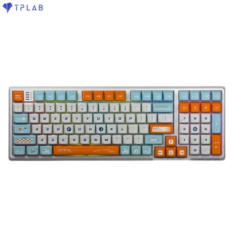  Bàn phím cơ không dây Darmoshark K7-Pro Gulf Racing (HOTSWAP/Sw Gateron/Bluetooth 5.0) 