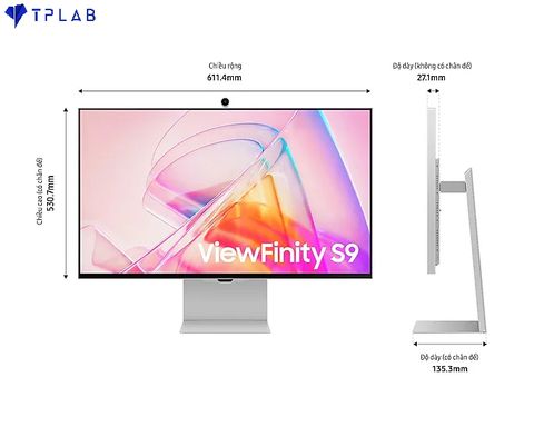 Samsung ViewFinity S9 5K LS27C900PAEXXV Monitor – 27 inch, IPS 5K 60Hz 