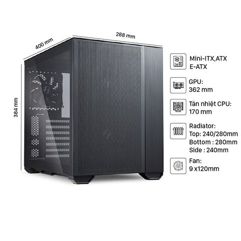  Vỏ Case LIAN-LI O11 Air Mini Black ( O11AMX ) 