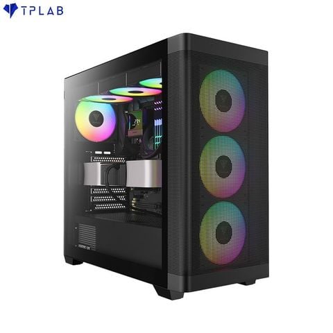  Case máy tính Gamdias ATHENA M3 BLACK ARGB ( Sẵn 4 FAN ARGB ) 