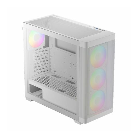  Case máy tính Gamdias ATHENA M3 WHITE ARGB ( Sẵn 4 FAN ARGB ) 