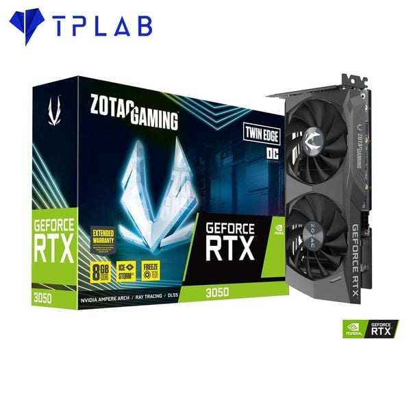  ZOTAC GAMING RTX 3050 TWIN EDGE OC 8GB GDDR6 