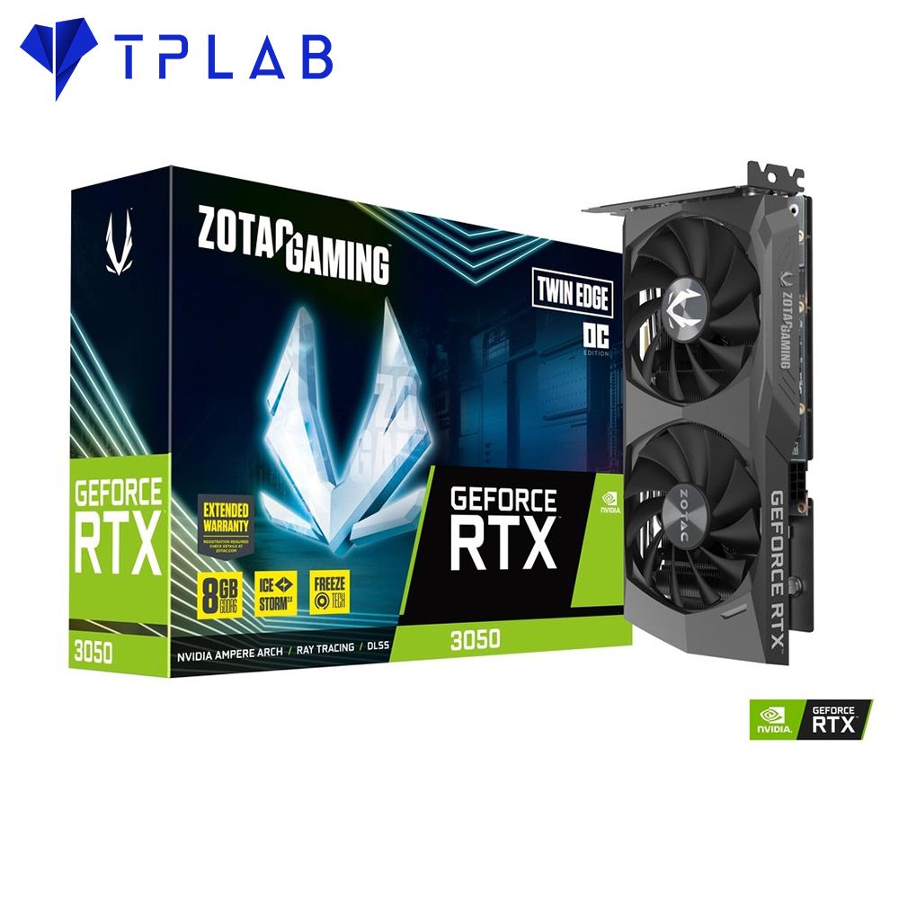 ZOTAC RTX 3050 TWIN EDGE OC 8GB GDDR6 Chính Hãng Giá Rẻ– TPLAB