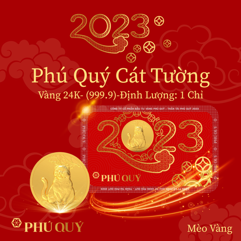 Mèo vàng - Phú Quý Cát Tường (24K 999.9)