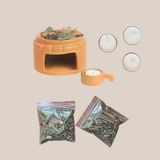  Set Bếp Xông Thảo Kèm Nến và Thảo Mộc - TM16 