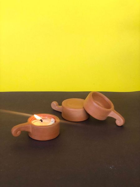  Ly Đựng Nến Tealight Đất Nung 