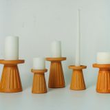  Set 5 Đế Bỏ Nến Đất Nung - Set of 5 Terra Cotta Candle Holder - DN26 