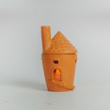  Đèn Đốt Nến Đất Nung - Hình Ngôi Nhà - DN28 