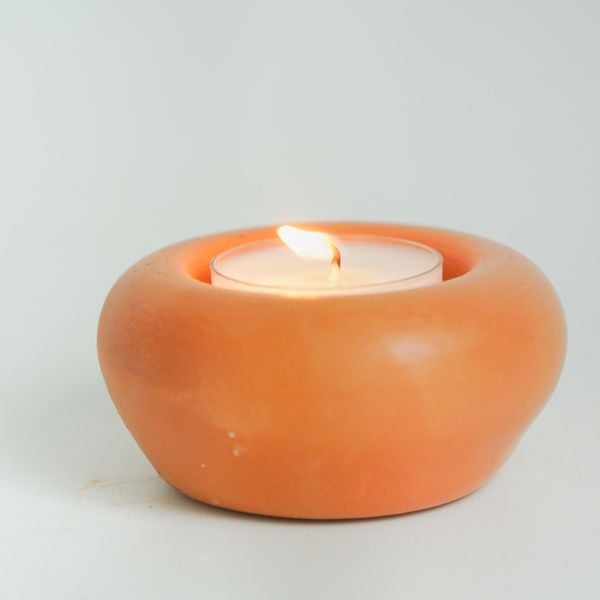  Đế Bỏ Nến Tealight Đất Nung Hình Tròn - DN35 