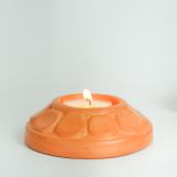  Đế Bỏ Nến Tealight Đất Nung Hình Bông Hoa - DN41 