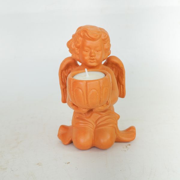  Đèn Đốt Nến Đất Nung Thiên Thần - Angel Candle Holder - DN51 