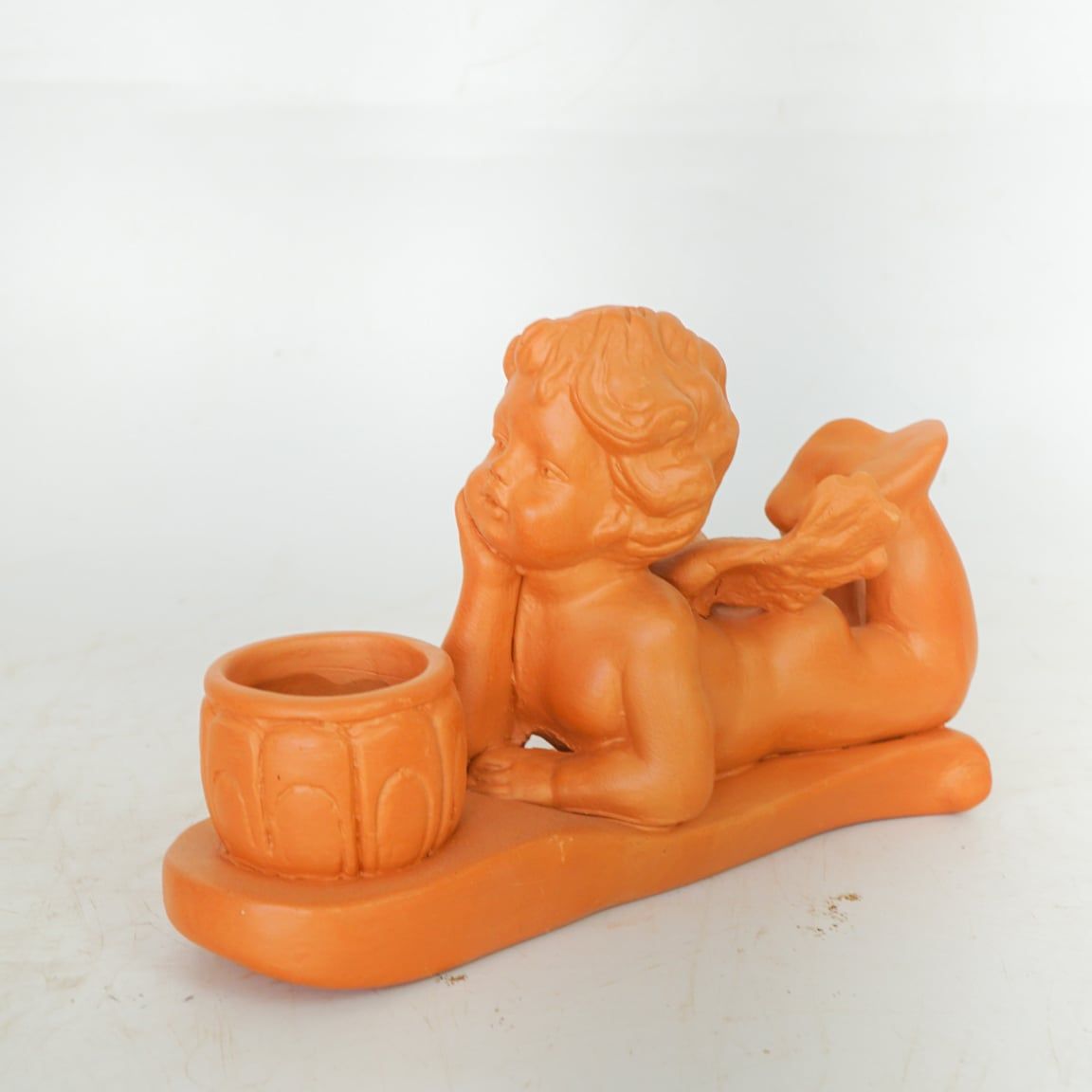  Đèn Đốt Nến Đất Nung Thiên Thần - Angel Candle Holder - DN52 