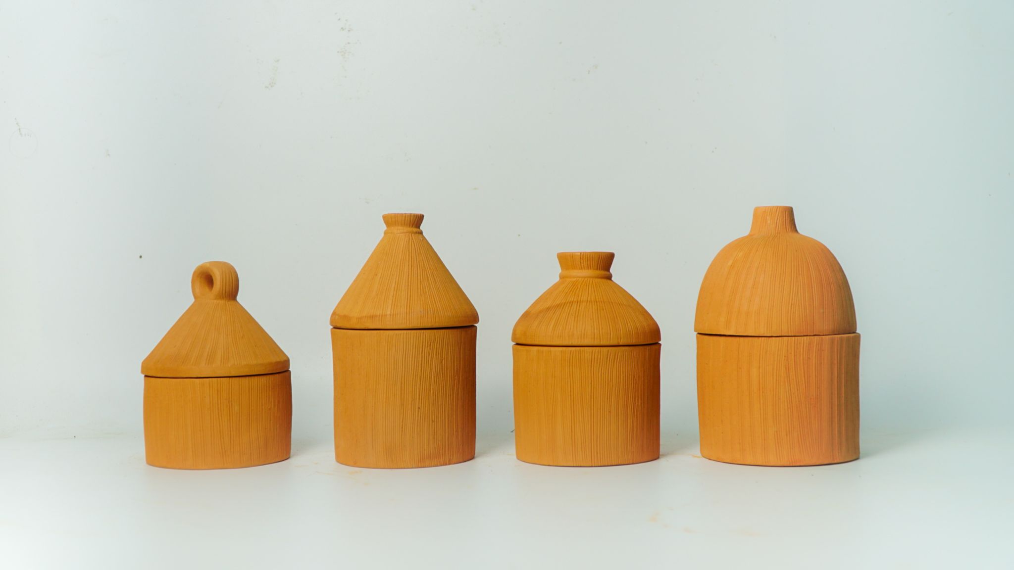  Hũ Đất Nung Handmade Có Nắp / Terra Cotta Jars With Lid - HD12 