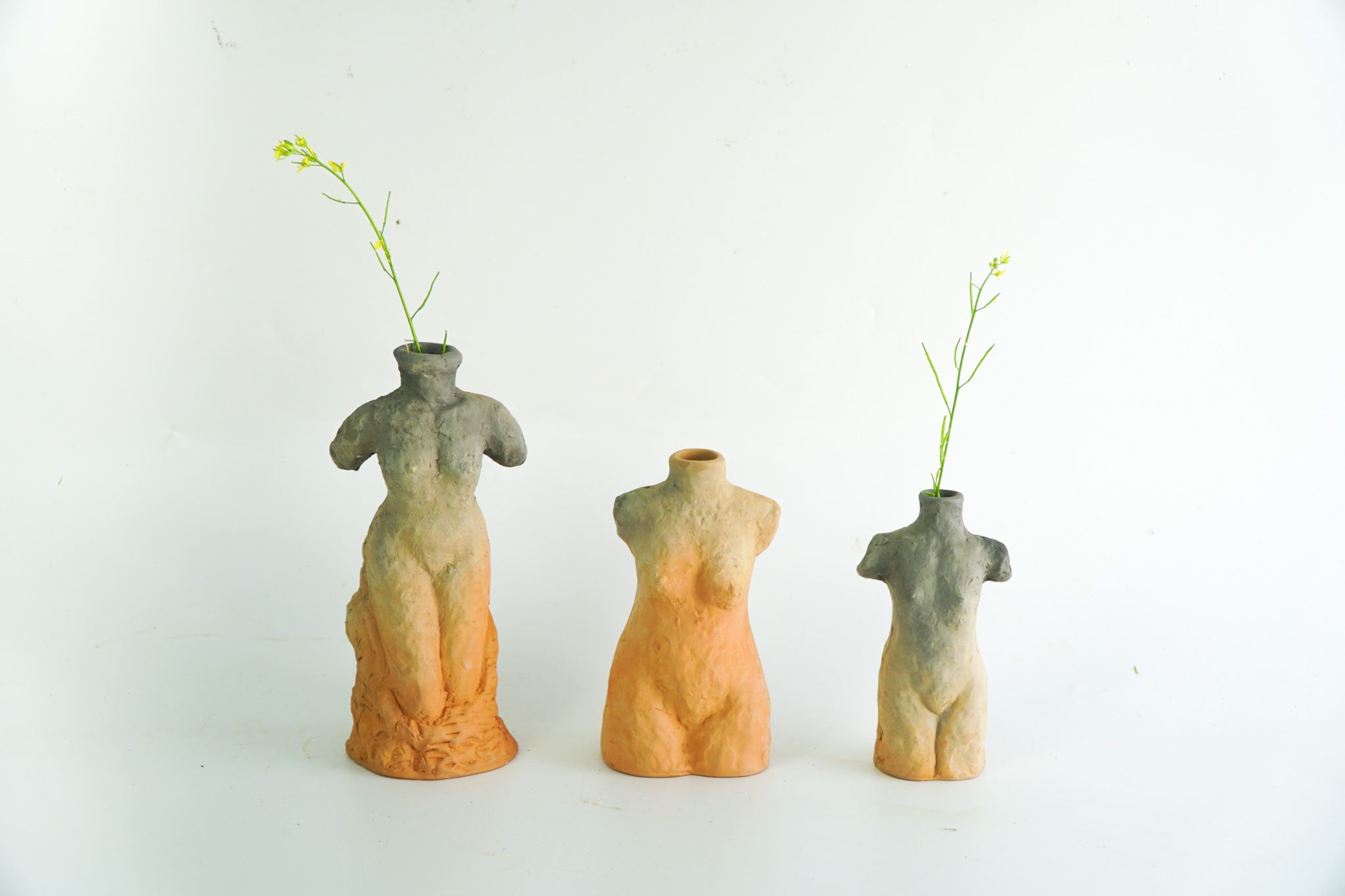  Set 3 lọ hoa The Body Vase Màu Hỏa Biến - LH39 