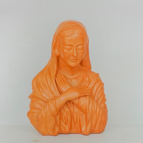  Tượng Đức Mẹ Đất Nung / Terra Cotta Saint Mary Statue - TTT46 