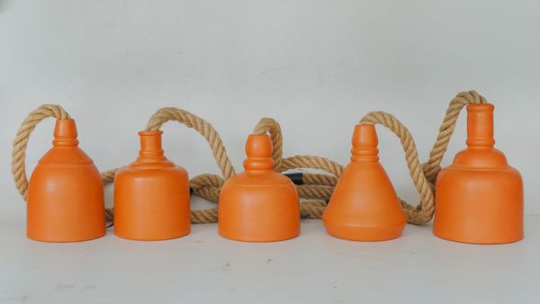  Set 5 Đèn Thả Trần Đất Nung - DTR22 
