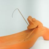  Đồ Đốt Nhang Trầm Không Tăm Đất Nung Hình Chiếc Lá - TH12 