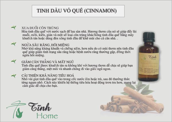  Tinh Dầu Quế - Cinnamon Essential Oil -  TD07 