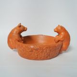  Chậu Trồng Cây Đất Nung - Gấu Anh và Gấu Em - TC122 