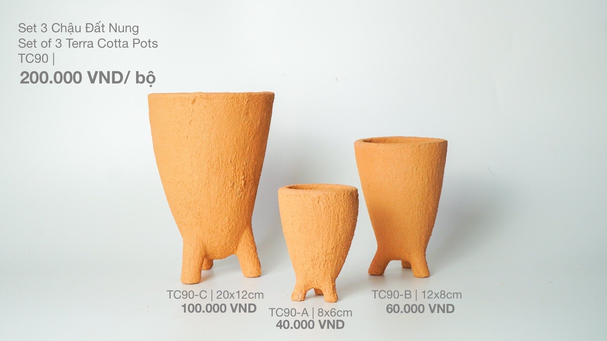 Chậu Trông Cây 3 Chân - TC90 