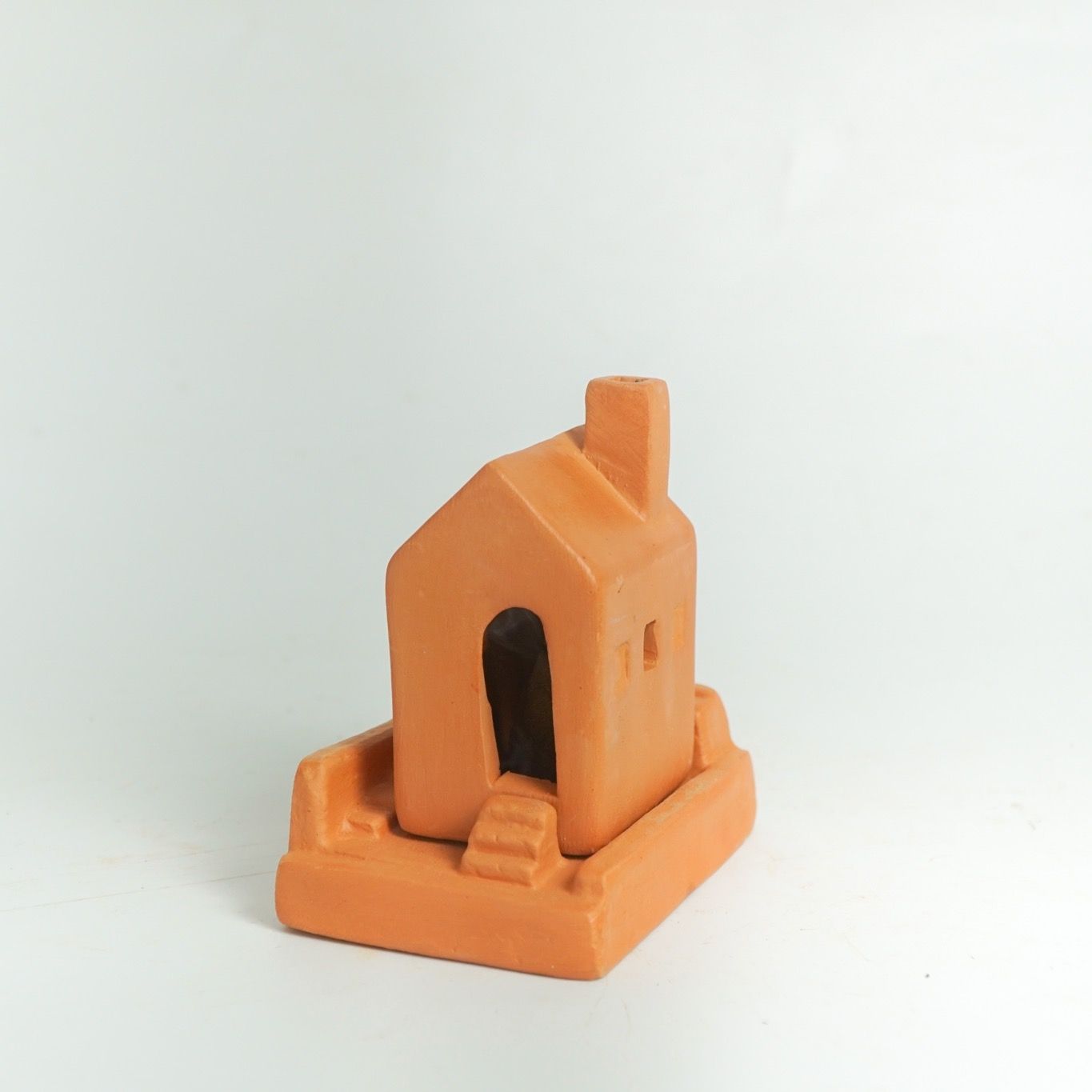  Đồ Đốt Trầm Hương Đất Nung - Hình Ngôi Nhà - TH10 