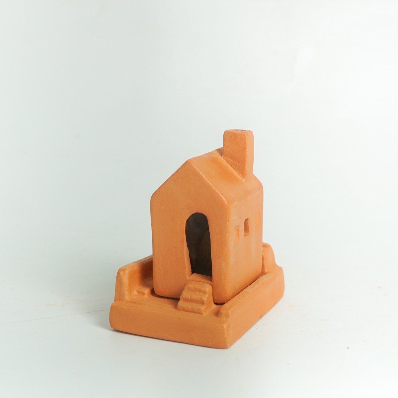  Đồ Đốt Trầm Hương Đất Nung - Hình Ngôi Nhà - TH10 