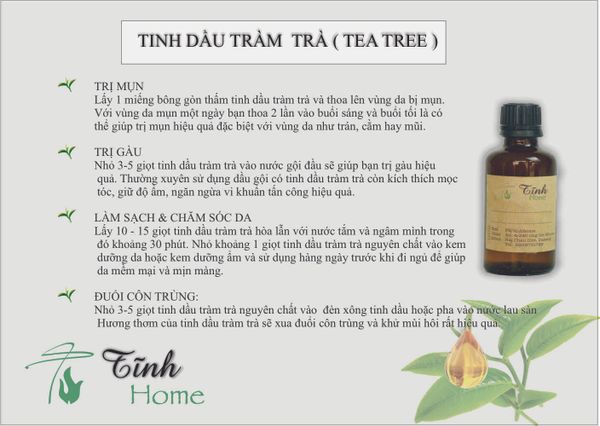  Tinh Dầu Tràm Trà - Tea Tree Essential Oil -  TD08 