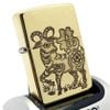 Bật Lửa Zippo Đồng Khối Khắc Tuổi Mùi Con Dê - Chủ Đề 12 Con Giáp ZKB118