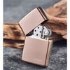 Bật Lửa Zippo Vàng Hồng Trơn Bóng Rose Gold Logo chữ Zippo Z294