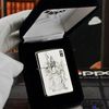 Bật Lửa Zippo Chính Hãng Bạc Khối 925 Khắc Quan Vân Trường - ZB34