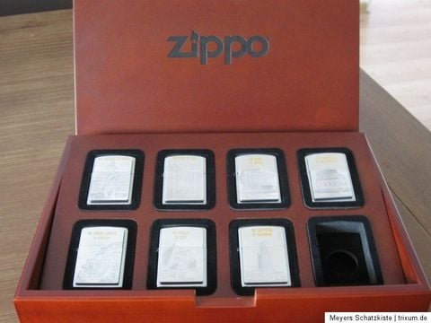 Set Zippo 7 Kỳ Quan Thế Giới Seven Wonders of The Ancient World Cực Hiếm, Giá Trị Sưu Tầm Cực Cao ZS81