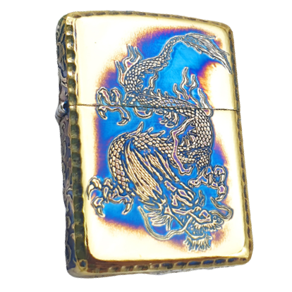 Zippo Xuất Nhật Armor Rồng ZN117