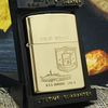 BẬT LỬA ZIPPO BRASS TẦU CHIẾN ĐỜI VIII LA MÃ NĂM 1992 ZL86