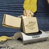 BẬT LỬA ZIPPO BRASS TẦU CHIẾN ĐỜI XVI LA MÃ NĂM 2000 ZL98