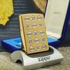 BẬT LỬA ZIPPO MẠ VÀNG CHỦ ĐỀ LOGO ZIPPO ĐỜI XII NĂM 1996 ZL175