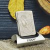 BẬT LỬA ZIPPO BẠC ĐÚC NGUYÊN KHỐI STERLING CHỦ ĐỀ LÔI THẦN NĂM 2005 ZB6
