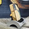 BẬT LỬA ZIPPO MẠ VÀNG TOÀN THÂN, KHẢM XÀ CỪ 2 MẶT BẢN ĐẶC BIỆT TRIỆN SHELLFISH (CỰC HIẾM) NĂM 2012 ZL156