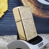 BẬT LỬA ZIPPO AMOR MẠ VÀNG HOA VĂN ĐẦU LÂU 2 MẶT, NĂM 2013 ZL185
