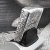BẬT LỬA ZIPPO AMOR BẠC ĐÚC NGUYÊN KHỐI STERLING CHỦ ĐỀ RỒNG VÂN MÂY 5 MẶT ZB9
